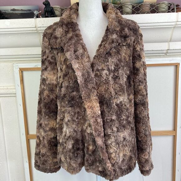 Rare find! VTG Great Cavalier St. Paul faux fur coat lined w/ pockets - Picture 1 of 10